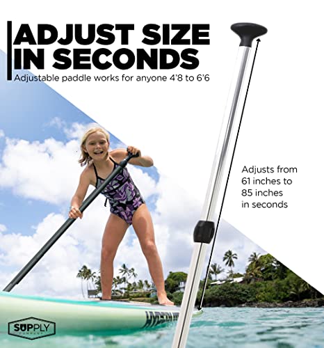 Adjustable 3-Piece SUP Paddle - Lightweight & Durable