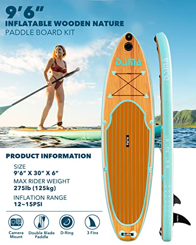 DAMA 9'6" Paddle Board for Surfing & Yoga