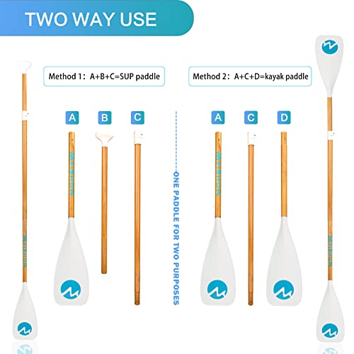 MoiShow Adjustable Floating Paddleboard Paddle