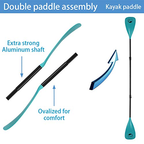 YVLEEN SUP Paddle Board Paddle: Adjustable 4-Piece Aluminum