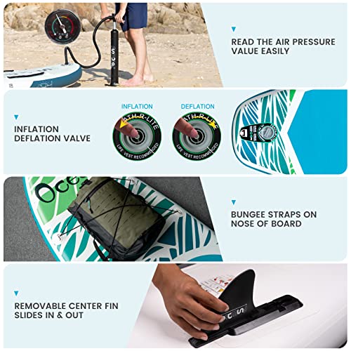 FEATH-R-LITE 10'5''x33''x6'' ISUP + Paddle & Accessories