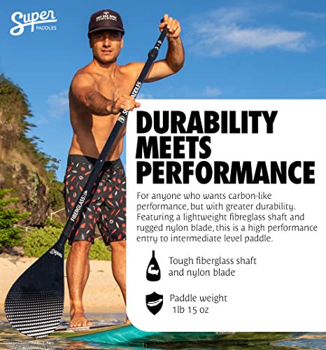 Lightweight Adjustable SUP Paddle with Carbon/Fiberglass Blades