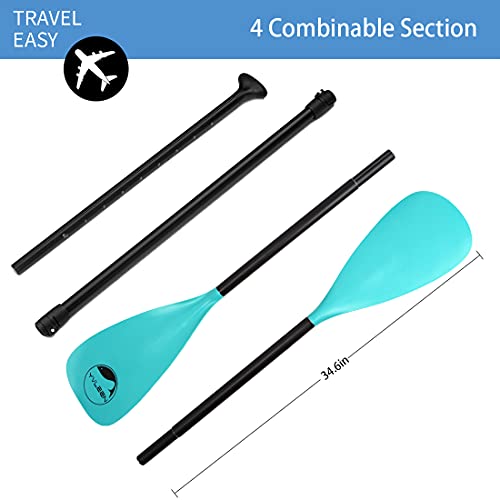 YVLEEN SUP Paddle Board Paddle: Adjustable 4-Piece Aluminum