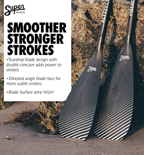 Lightweight Adjustable SUP Paddle with Carbon/Fiberglass Blades