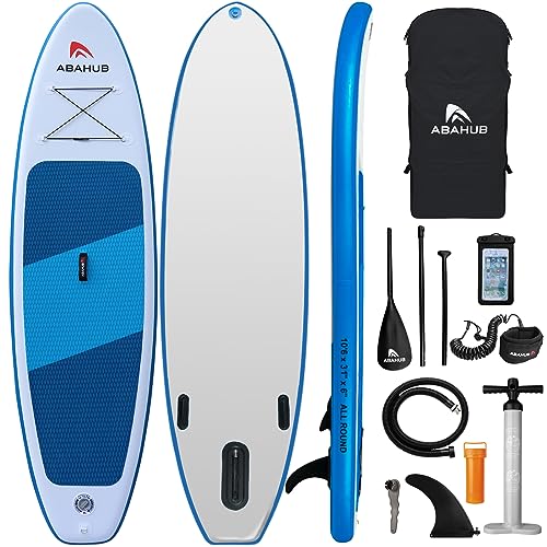 Abahub Inflatable SUP - 10'6" Wide iSUP Paddleboard