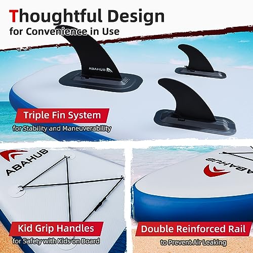 Abahub Inflatable SUP - 10'6" Wide iSUP Paddleboard