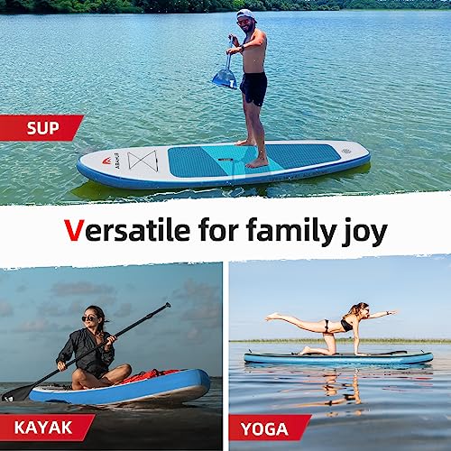 Abahub Inflatable SUP - 10'6" Wide iSUP Paddleboard