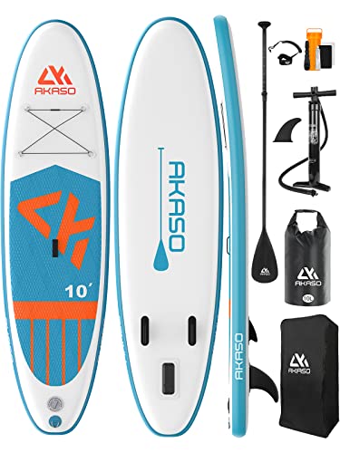 AKASO Inflatable Yoga Stand-Up Paddleboard Bundle