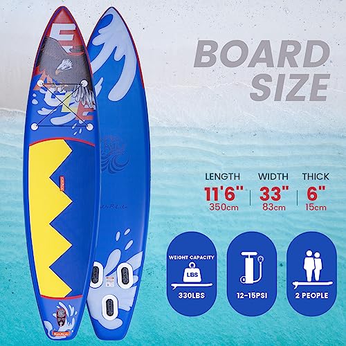 FunWater 11'x33 x6 Inflatable Paddle Board Bundle