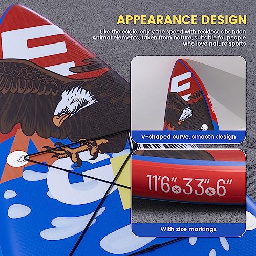 FunWater 11'x33 x6 Inflatable Paddle Board Bundle