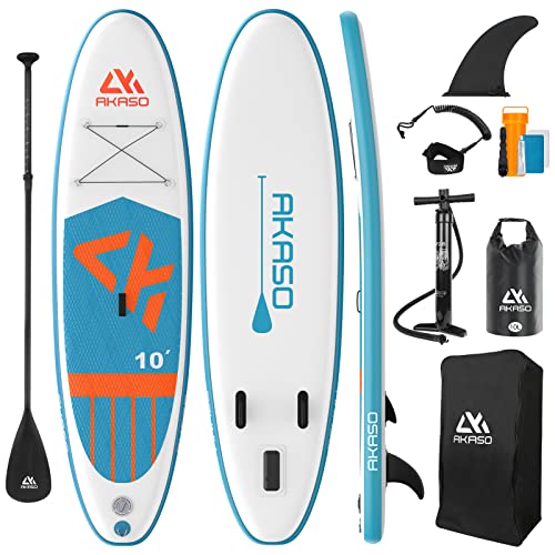 AKASO Inflatable Yoga Stand-Up Paddleboard Bundle