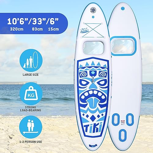 FunWater Inflatable Paddle Board for Fishing, Yoga & Racing