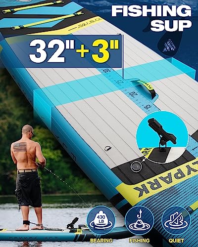 10'8''x35'' Fishing Inflatable Paddle Board with Accessories