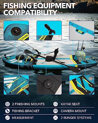 10'8''x35'' Fishing Inflatable Paddle Board with Accessories