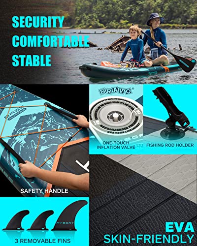 MYBOAT Extra Wide Inflatable Paddle Board
