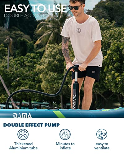 Dama Inflatable SUP Paddleboard with Adjustable 2-in-1 Paddle