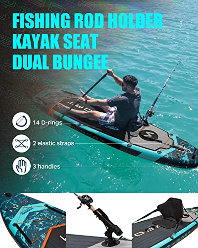 MYBOAT Extra Wide Inflatable Paddle Board