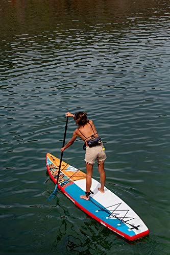 12' 6" Boardworks SHUBU Raven Paddleboard | Red/Grey/White/Wood