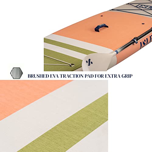 Peach/Moss ISLE Pioneer Inflatable SUP - Beginner Friendly