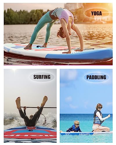 11'x33''x6'' Inflatable Paddle Board for Adults & Youth