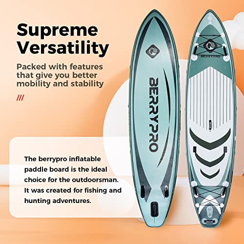 BERRYPRO All-Water Inflatable Paddle Board (Morandi Green)