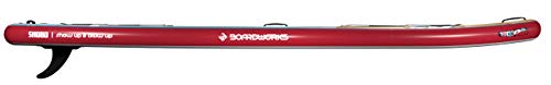 12' 6" Boardworks SHUBU Raven Paddleboard | Red/Grey/White/Wood