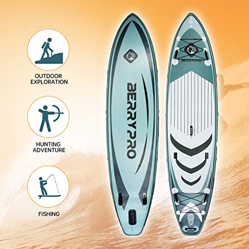 BERRYPRO All-Water Inflatable Paddle Board (Morandi Green)