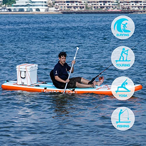 Tuxedo Sailor 12'×34"×6" Inflatable Fishing Paddle Board