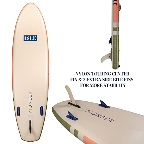 Peach/Moss ISLE Pioneer Inflatable SUP - Beginner Friendly