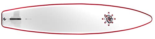 12' 6" Boardworks SHUBU Raven Paddleboard | Red/Grey/White/Wood