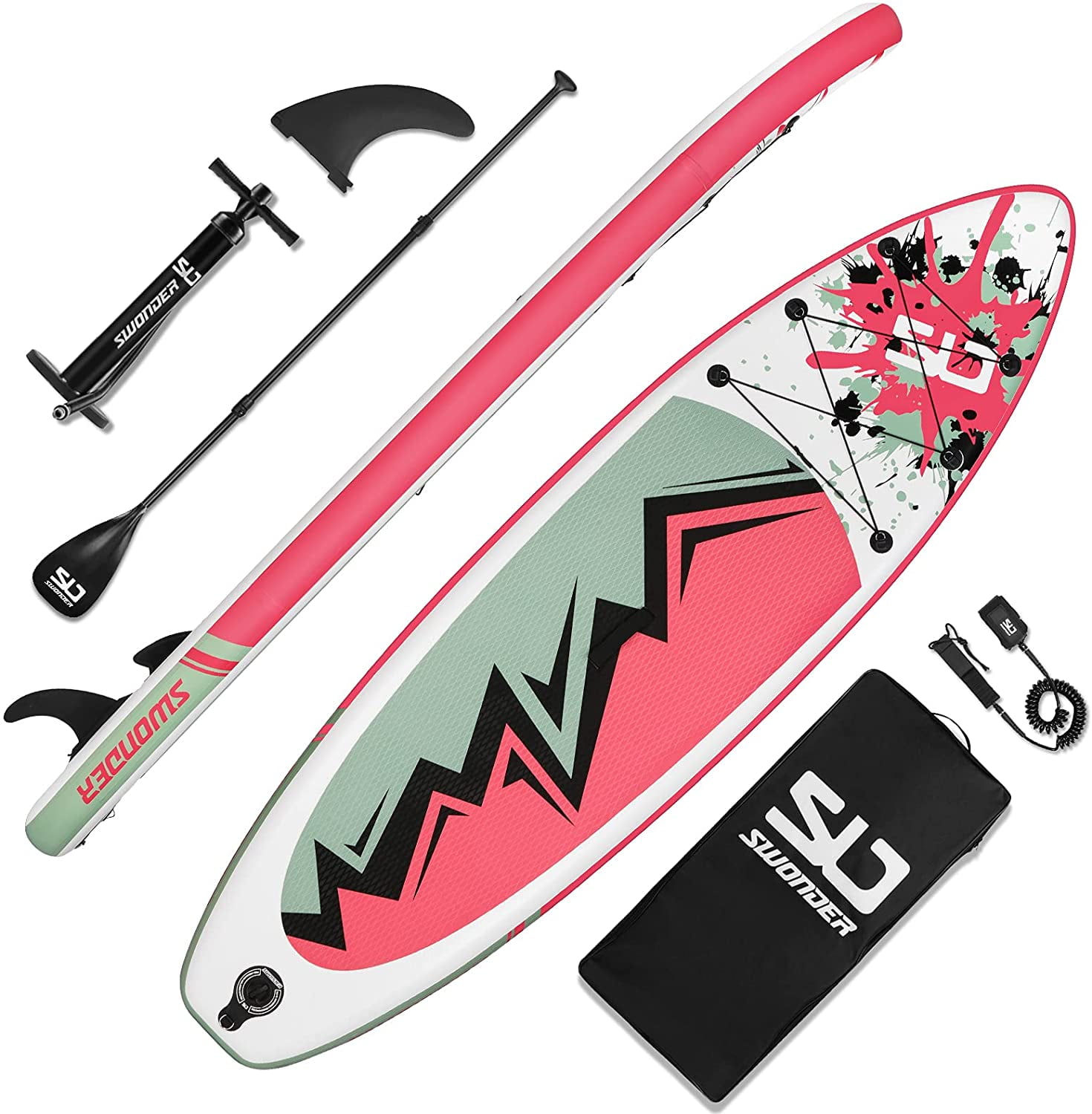 Swonder Inflatable SUP Board with Premium Accessories