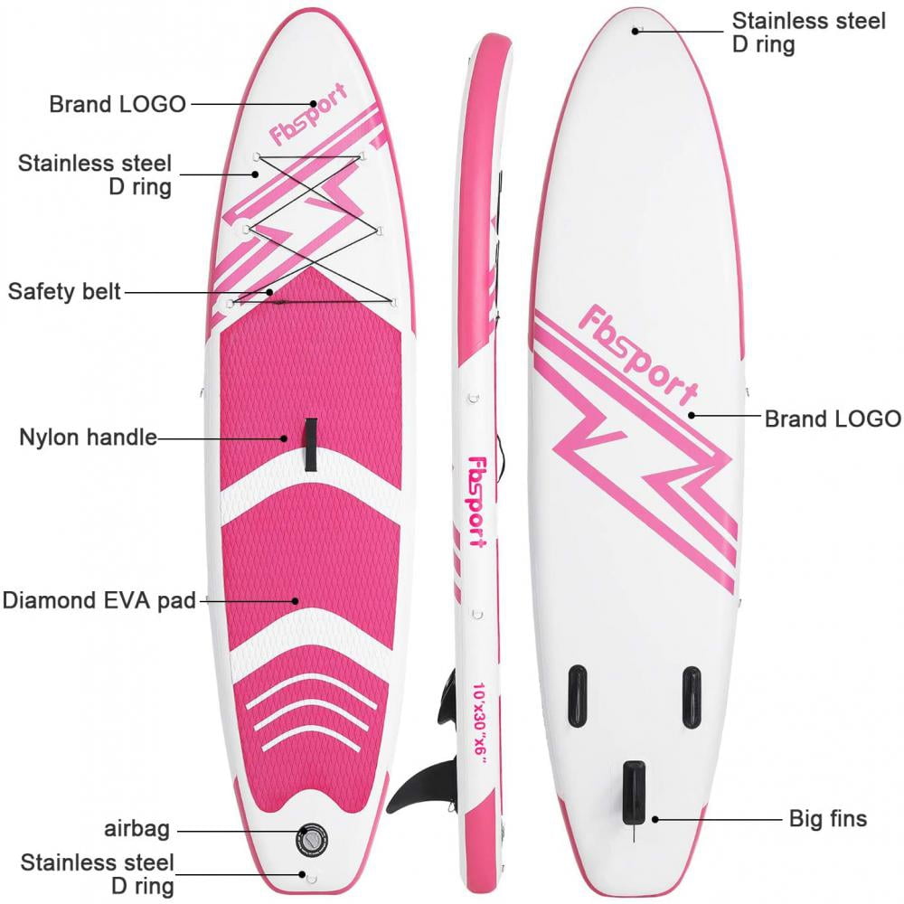 FBSPORT Inflatable Stand Up Paddleboard - 10'x30"x6
