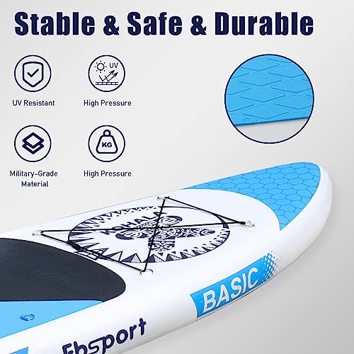 Premium Inflatable Paddle Board with SUP Accessories & Carry Bag