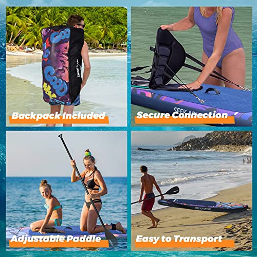 Overmont Inflatable Stand Up Paddleboard with Accessories
