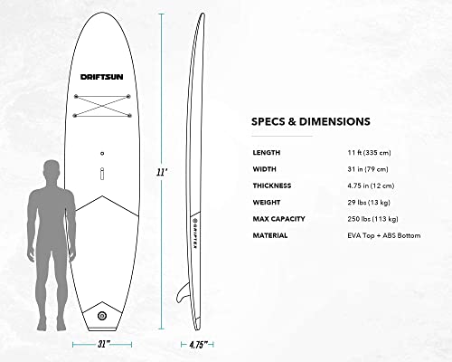 Driftsun 11ft Stand Up Paddleboard Bundle