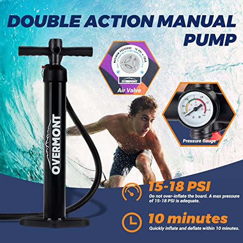 Overmont Inflatable Stand Up Paddleboard with Accessories