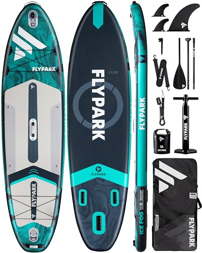 10'8/11'x35'' Flypark Stable Inflatable Paddleboard, Extra Wide