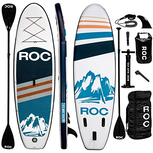 Roc Inflatable Stand Up Paddle Board with Kayak Seat