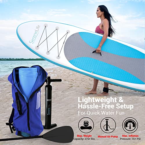 Serene Life Inflatable Stand Up Paddle Board