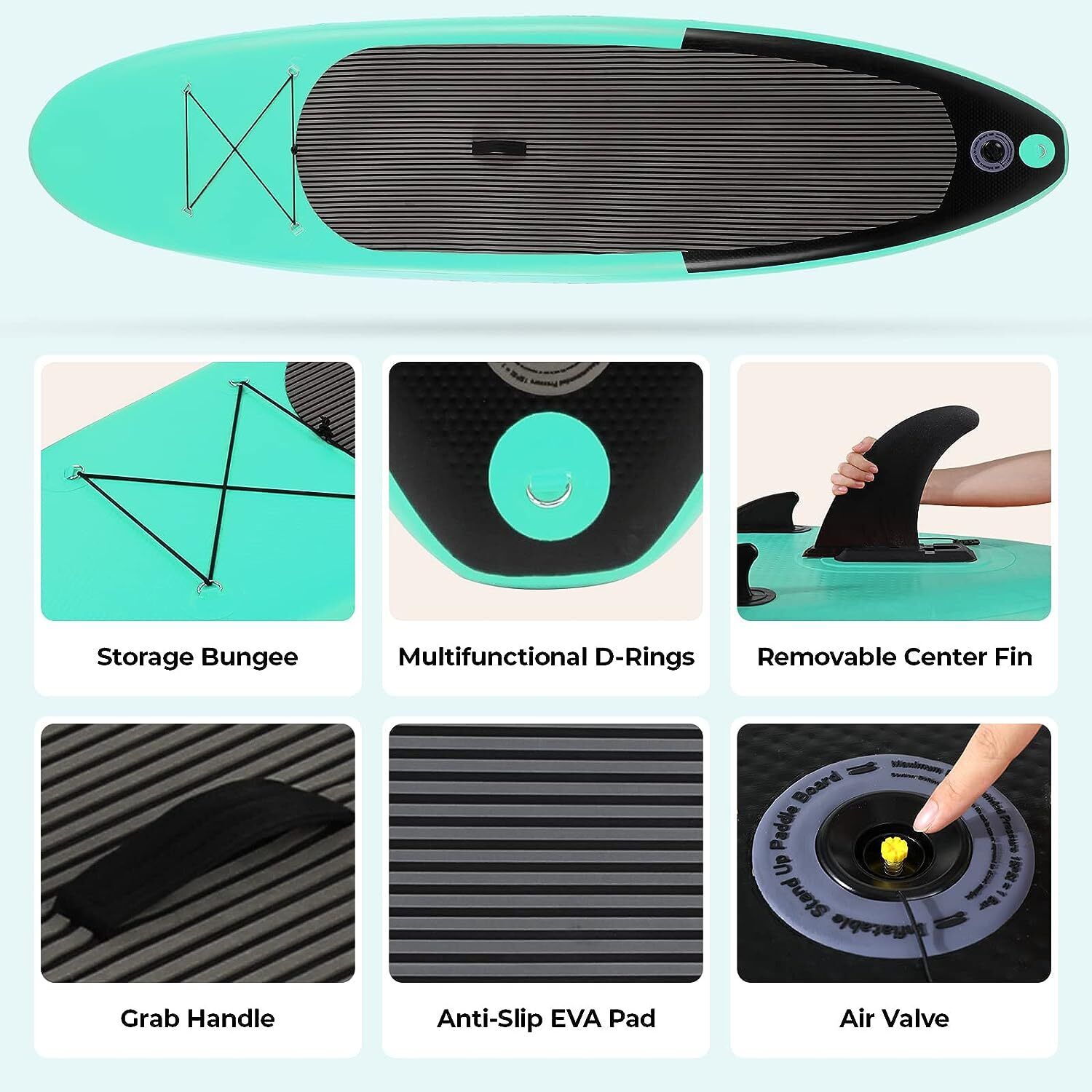 Streakboard Inflatable SUP with Complete Kit, Non-Slip Deck