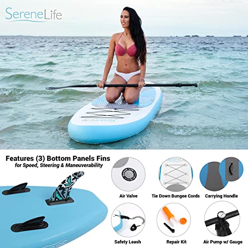 Serene Life Inflatable Stand Up Paddle Board