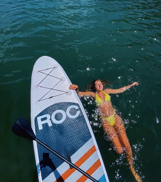 Roc Inflatable Stand Up Paddle Board with Kayak Seat