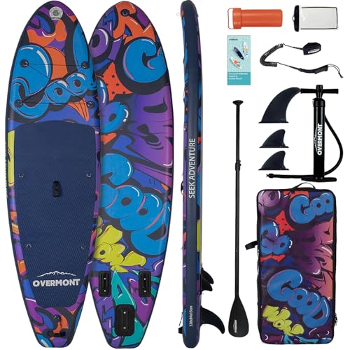 Overmont Inflatable Stand Up Paddleboard with Accessories