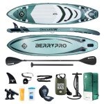 BERRYPRO All-Water Inflatable Paddle Board (Morandi Green)