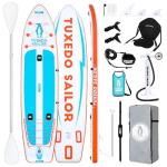 Tuxedo Sailor 12'×34"×6" Inflatable Fishing Paddle Board