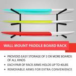 Heavy Duty Steel Wall Mount Paddleboard Racks