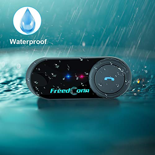 FreedConn Bluetooth 5.0 T-COMVB Motorcycle Helmet Headset