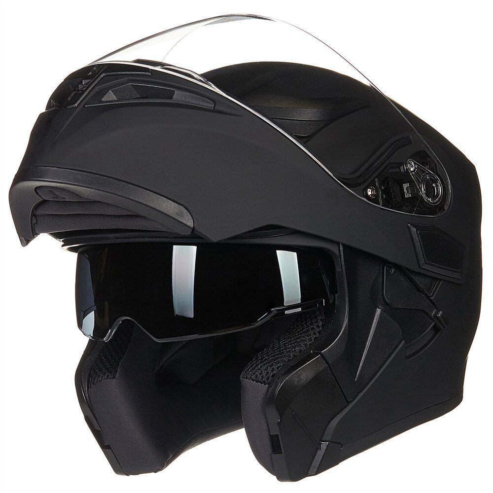 Flip up Modular Full Face Motorcycle Helmet Dual Visors