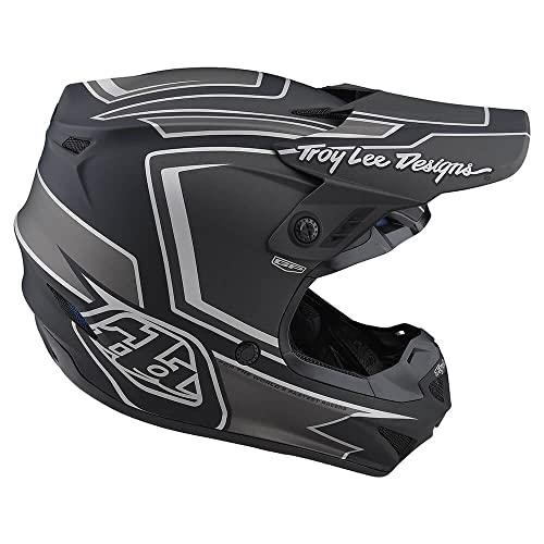 GP Ritn Motocross Helmet - Black/Gray, SM