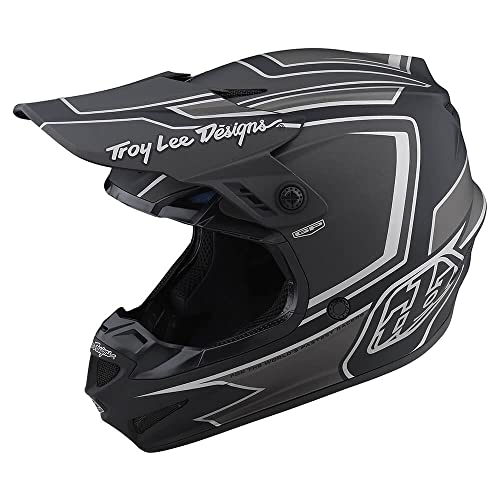 GP Ritn Motocross Helmet - Black/Gray, SM